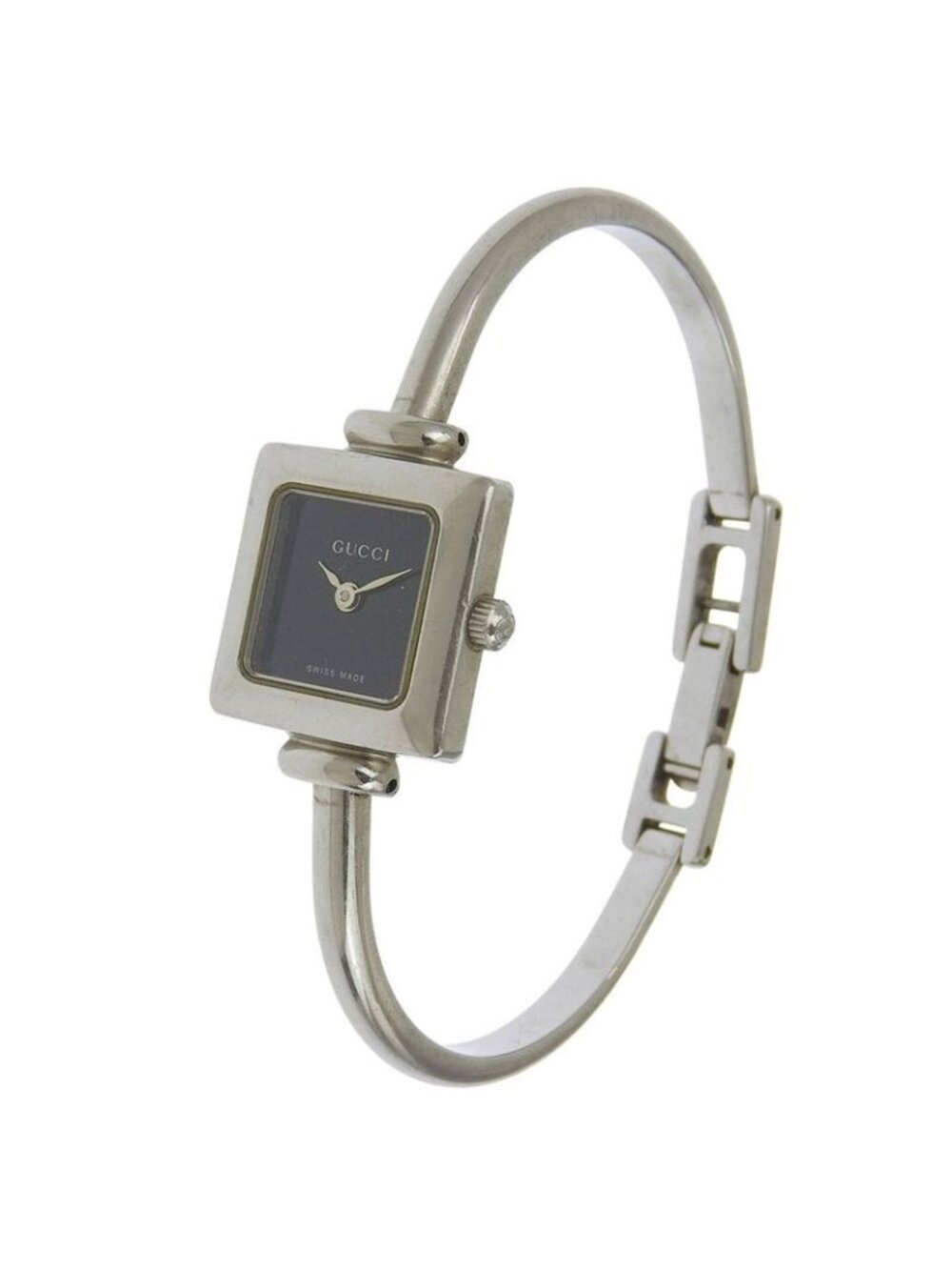 Gucci Stainless Steel Quartz Analog Display Black Dial Watch - Picture 2 of 10